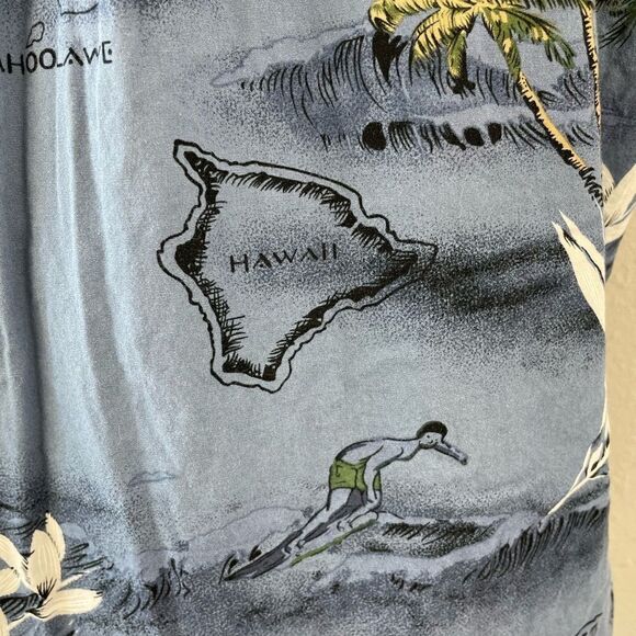 Palmwave Hawaiian Short Sleeve Button Down Shirt Size M - Picture 7 of 7